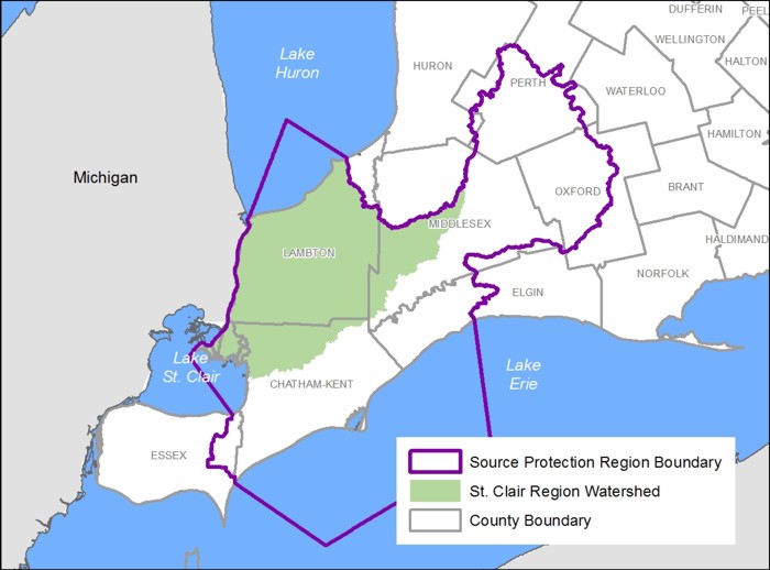 Map St. Clair Region CA